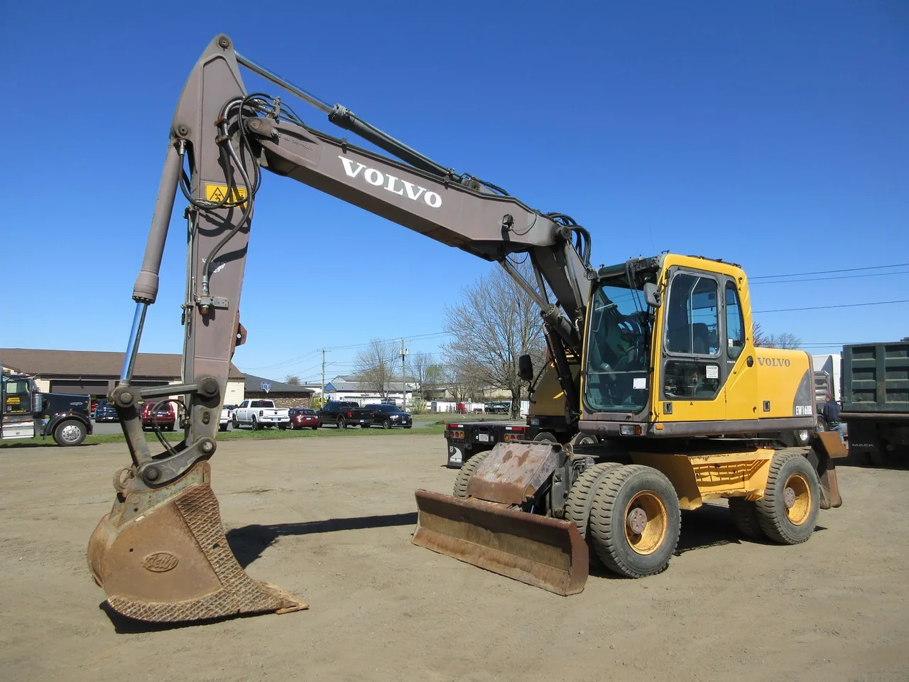 Volvo EW140B wheeled excavator